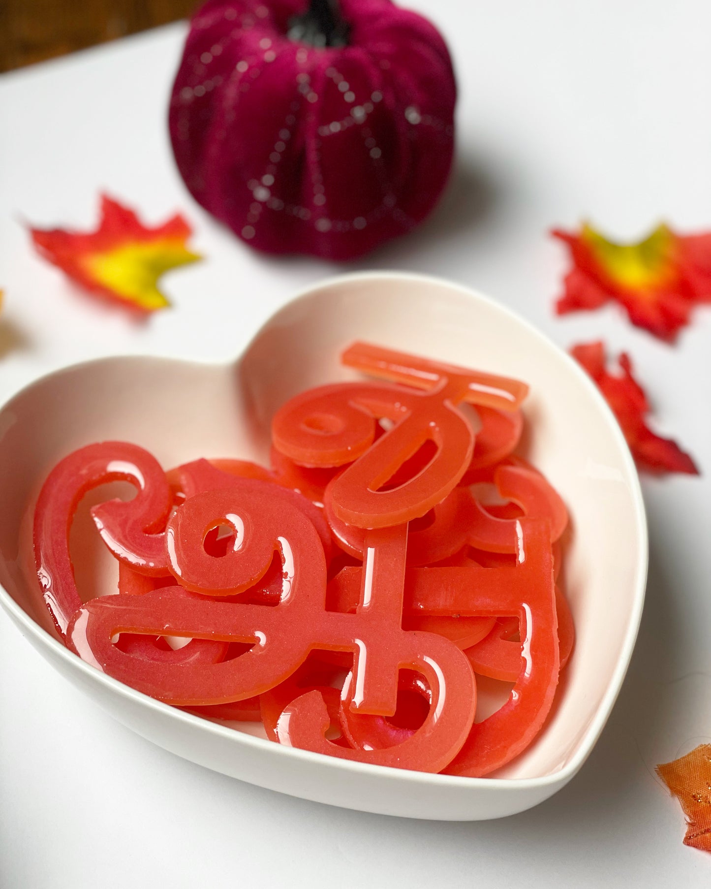 Resin Tamil Vowel Letters