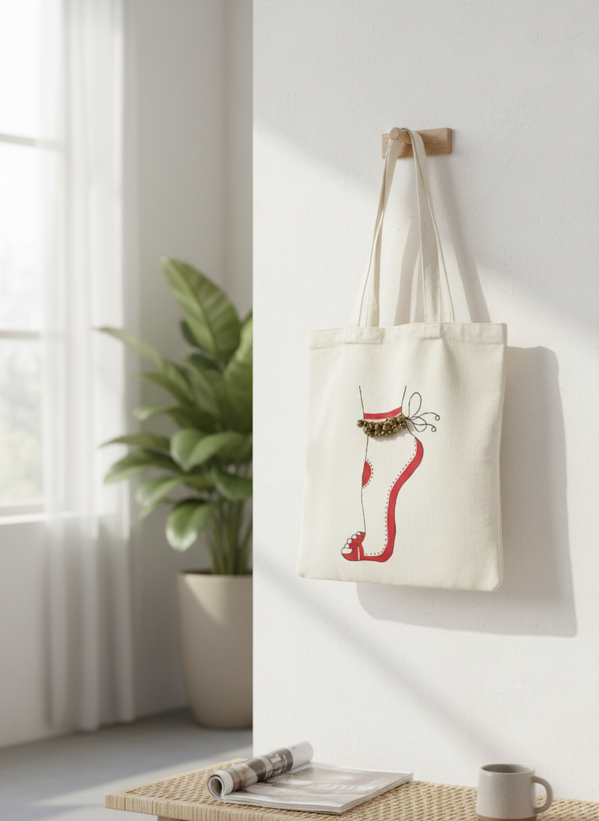 Bharathanatyam Tote Bag