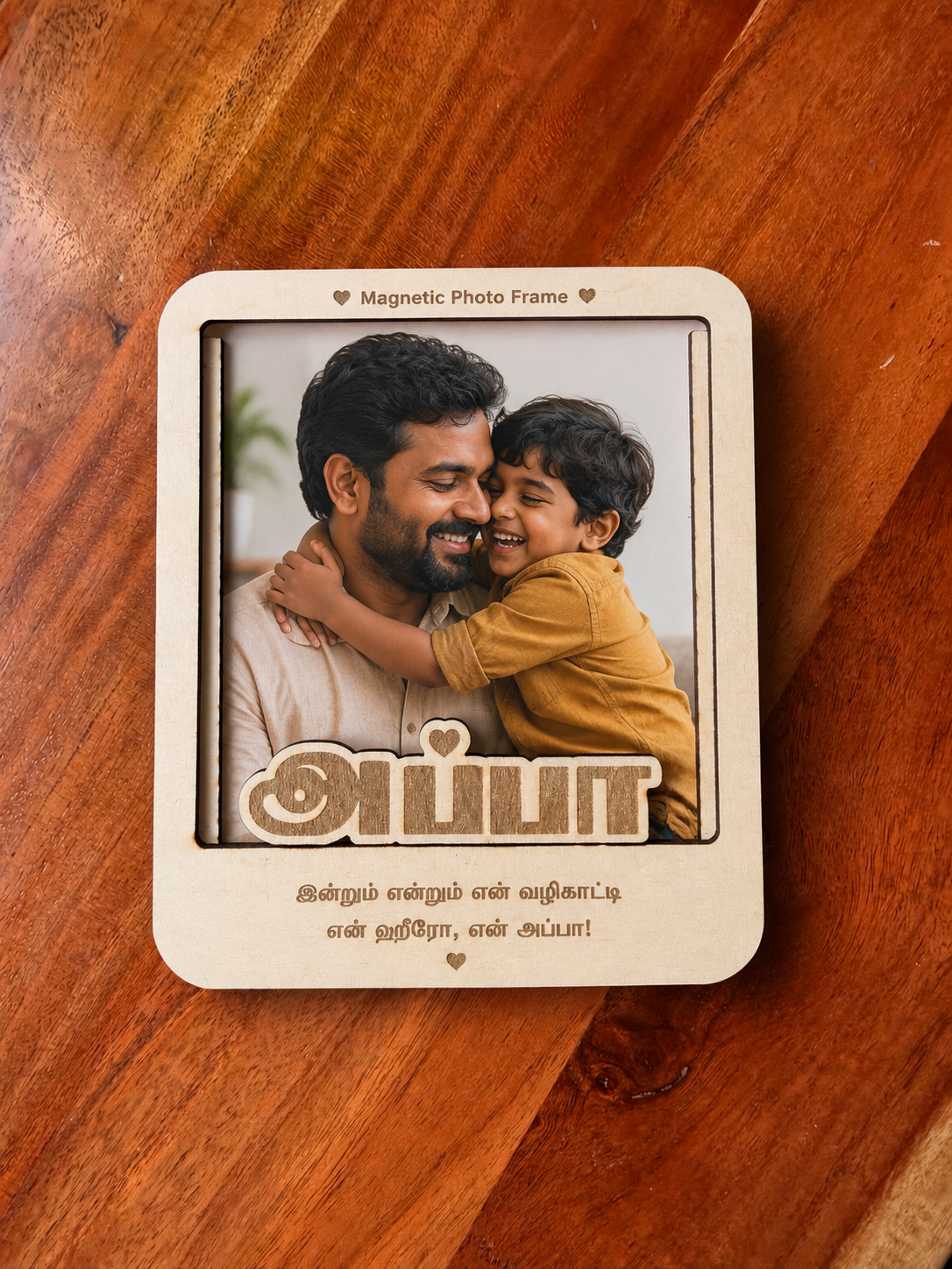 Personalized Tamil Magnetic Photo Frame – Appa